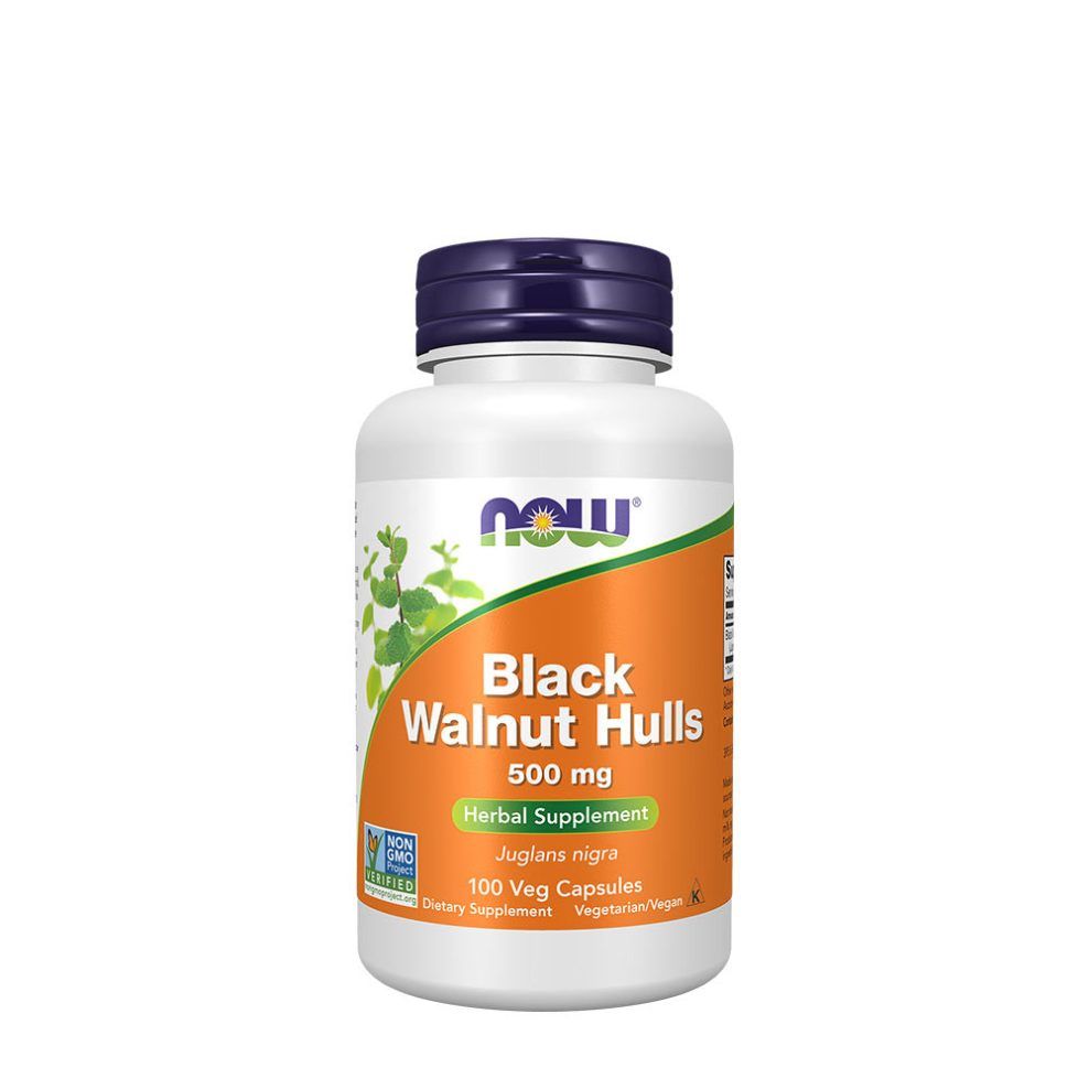 NOW FOODS - BLACK WALNUT HULLS 500 MG - 100 KAPSZULA