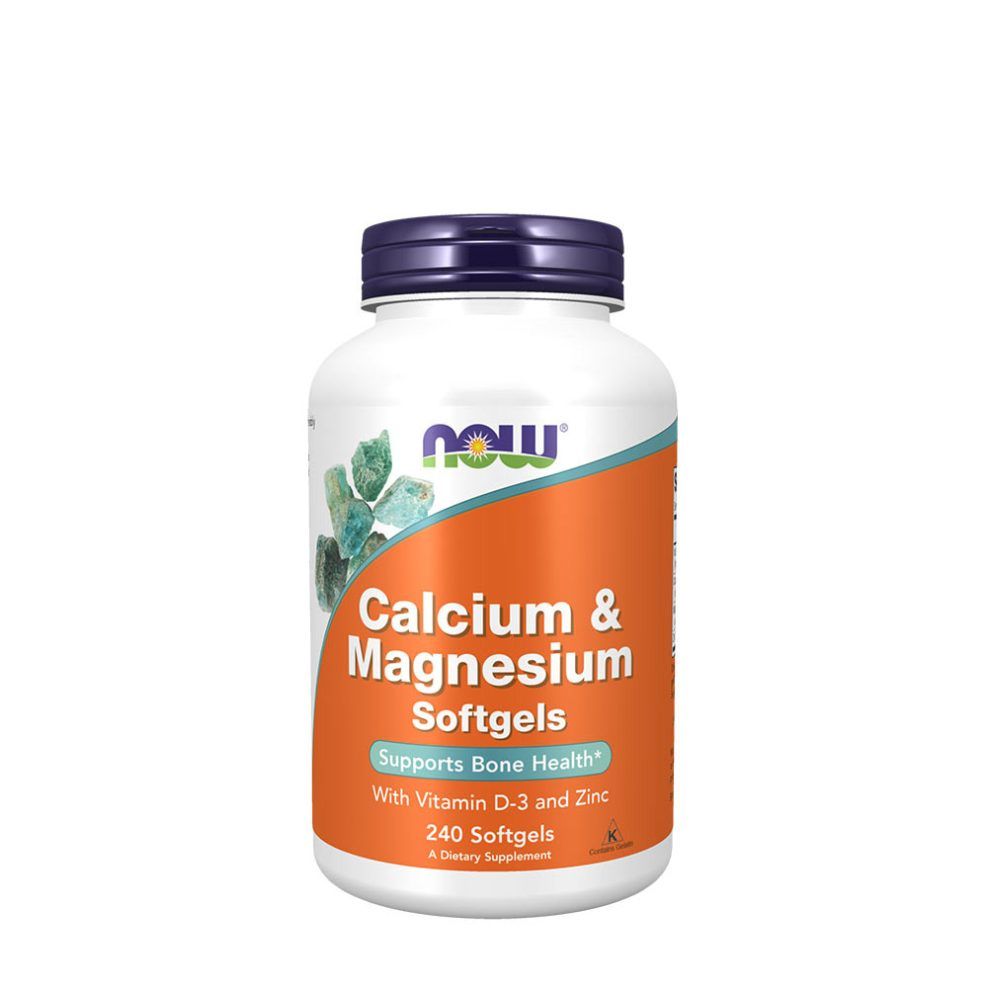 NOW FOODS - CALCIUM & MAGNESIUM - 240 LÁGYKAPSZULA