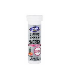 NOW FOODS - EFFER-ENERGY EFFERVESCENT TABLETS - 10 PEZSGŐTABLETTA - TROPICAL PUNCH
