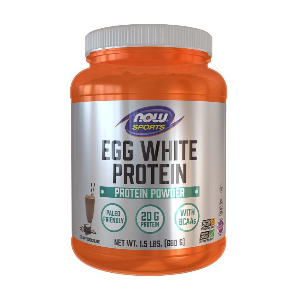 NOW FOODS - EGG WHITE PROTEIN - 680 G - CREAMY CHOCOLATE