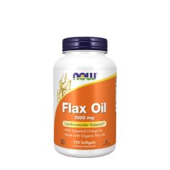 NOW FOODS - FLAX OIL 1000 MG - 250 LÁGYKAPSZULA