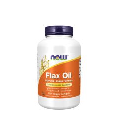 NOW FOODS - FLAX OIL 1000 MG VEGAN FORMULA - 120 VEGGIE SOFTGELS
