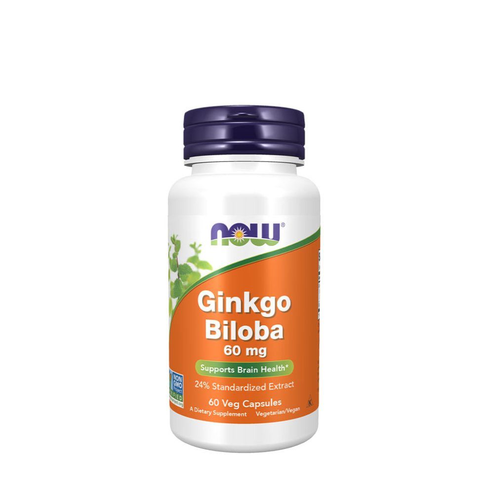 NOW FOODS - GINKGO BILOBA 60 MG - 60 KAPSZULA