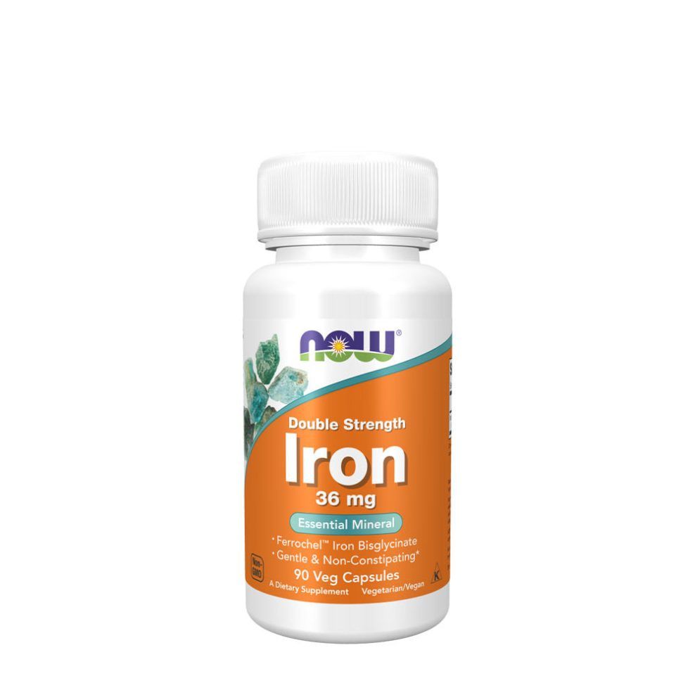 NOW FOODS - IRON 36 MG FERROCHEL(R) - 90 KAPSZULA