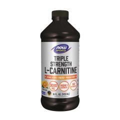 NOW FOODS - L-CARNITINE, TRIPLE STRENGTH LIQUID - 473 ML - CITRUS