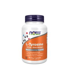 NOW FOODS - L-TYROSINE 750 MG, EXTRA STRENGTH - 90 KAPSZULA