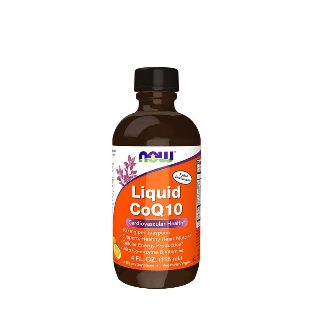 NOW FOODS - LIQUID COQ10 ORANGE FLAVOR - 118 ML