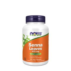NOW FOODS - SENNA LEAVES 470 MG - 100 KAPSZULA