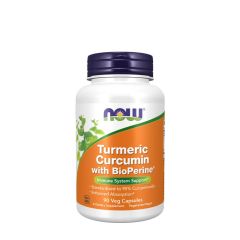 NOW FOODS - TURMERIC CURCUMIN + BIOPERINE - 90 KAPSZULA