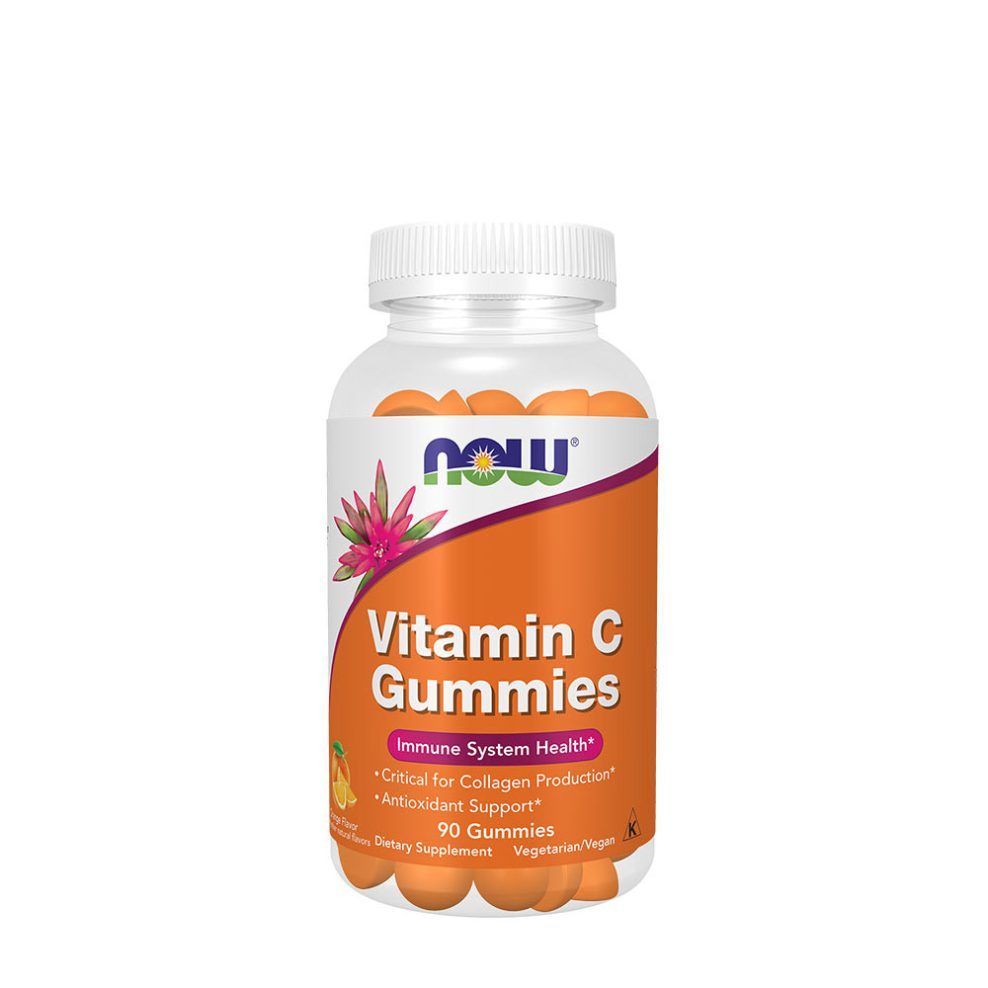 NOW FOODS - VITAMIN C GUMMIES - 90 GUMICUKOR - ORANGE