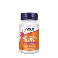 NOW FOODS - VITAMIN D-3 50,000 IU - 15 KAPSZULA