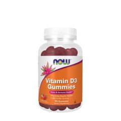 NOW FOODS - VITAMIN D3 GUMMIES - 90 GUMICUKOR - STRAWBERRY