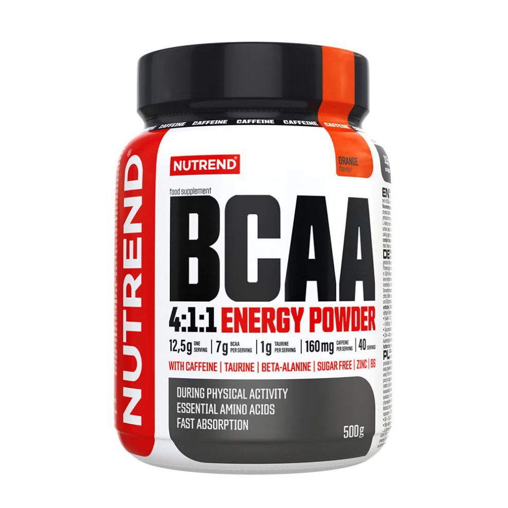 NUTREND - BCAA 4:1:1 ENERGY POWDER - 500 G - ORANGE