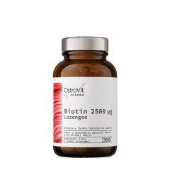 OSTROVIT - PHARMA BIOTIN 2500 MCG LOZENGES - 360 SZOPOGATÓ TABLETTA - STRAWBERRY