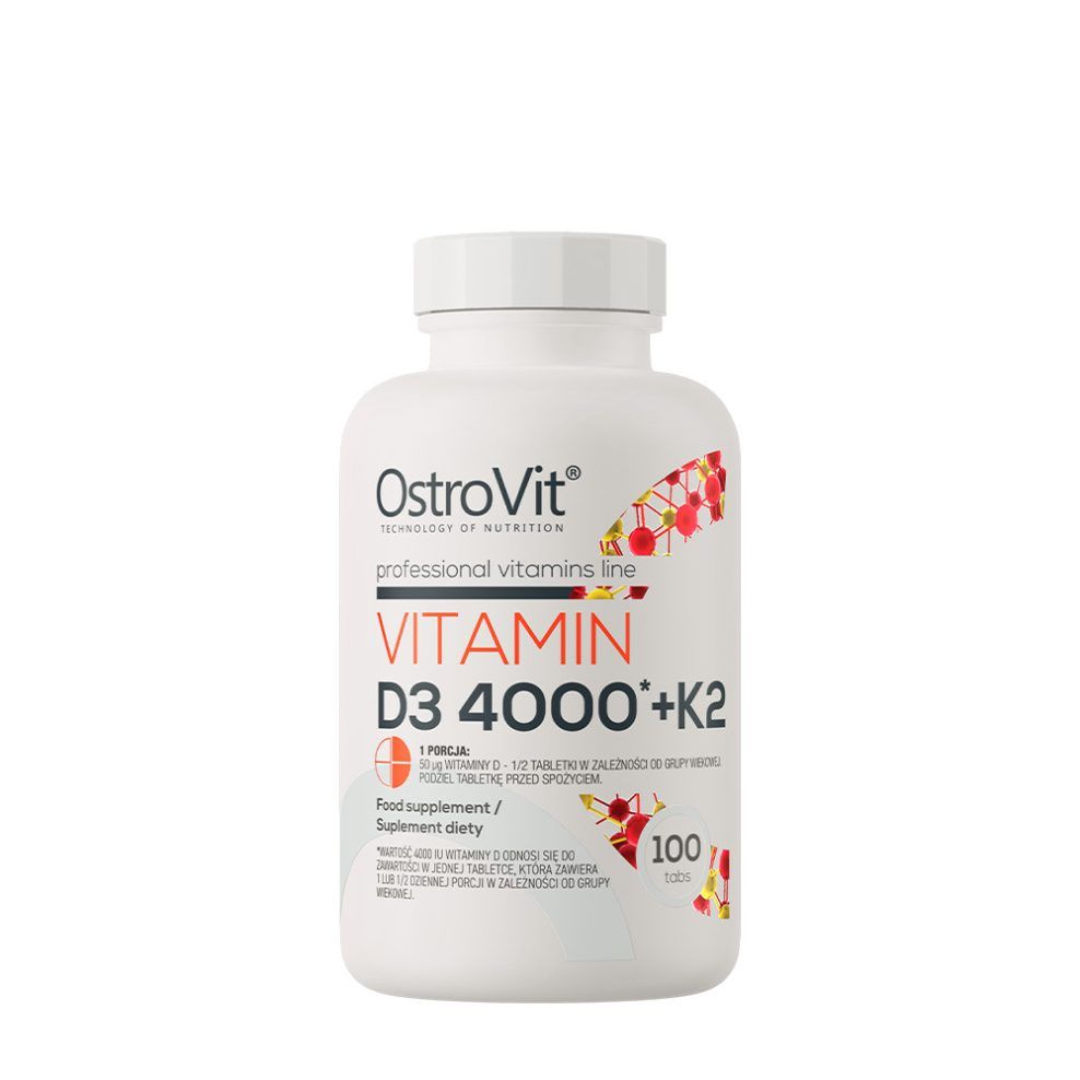 OSTROVIT - VITAMIN D3 4000 IU + K2 - 100 TABLETTA