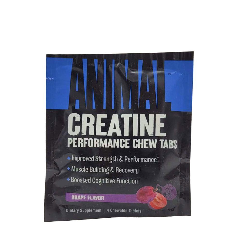 UNIVERSAL - ANIMAL CREATINE CHEWS - 4 RÁGÓTABLETTA - GRAPE