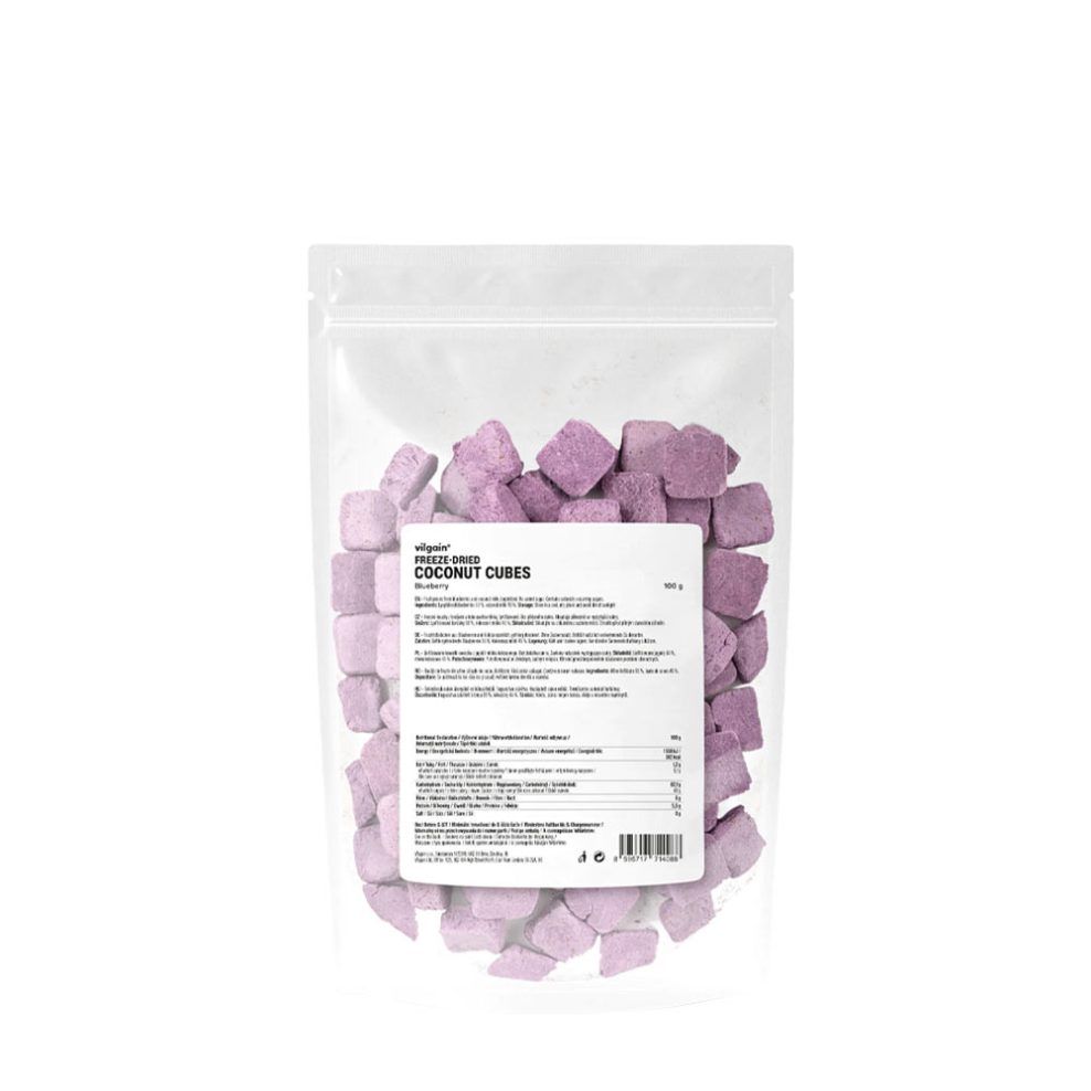VILGAIN - COCONUT CUBES - 100 G - BLUEBERRY