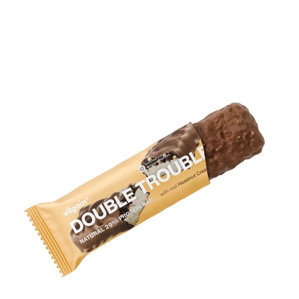 VILGAIN - DOUBLE TROUBLE PROTEIN BAR HAZELNUT CREAM - 55 G
