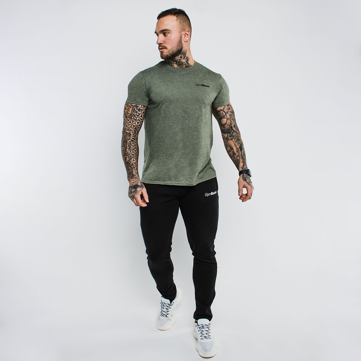 GYMBEAM - FÉRFI SLIMFIT MELEGÍTŐNADRÁG - FEKETE