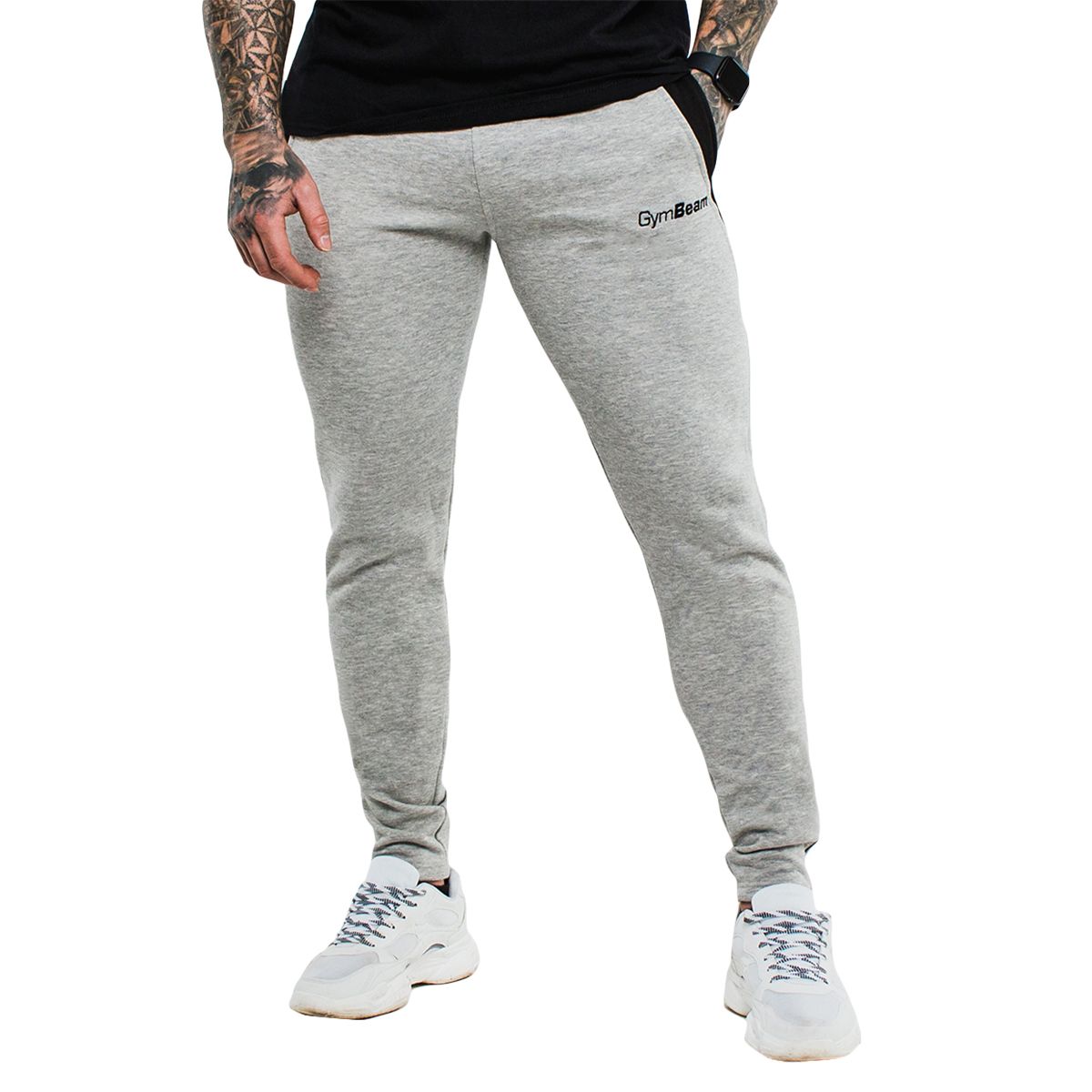 GYMBEAM - FÉRFI SLIMFIT MELEGÍTŐNADRÁG - SZÜRKE