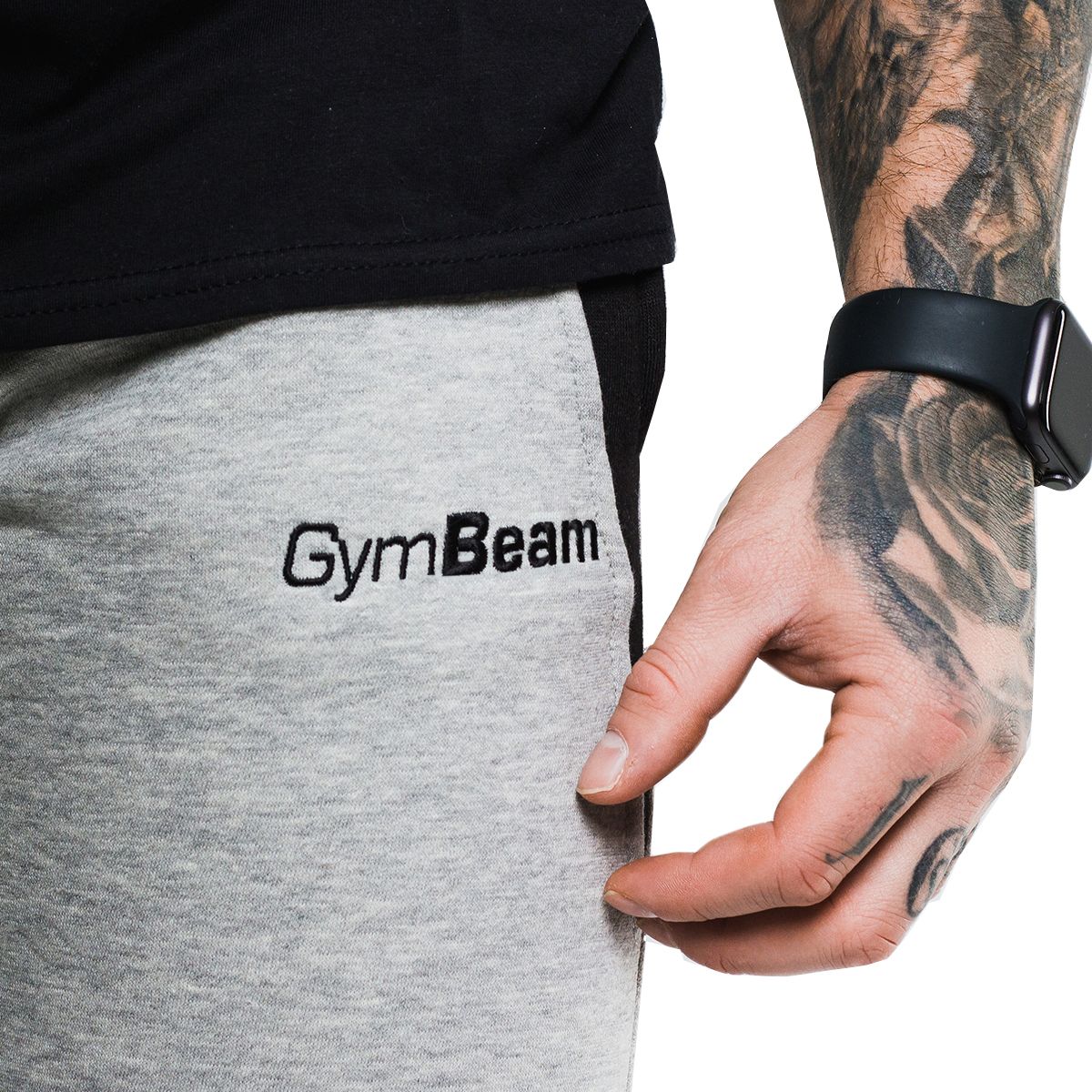 GYMBEAM - FÉRFI SLIMFIT MELEGÍTŐNADRÁG - SZÜRKE