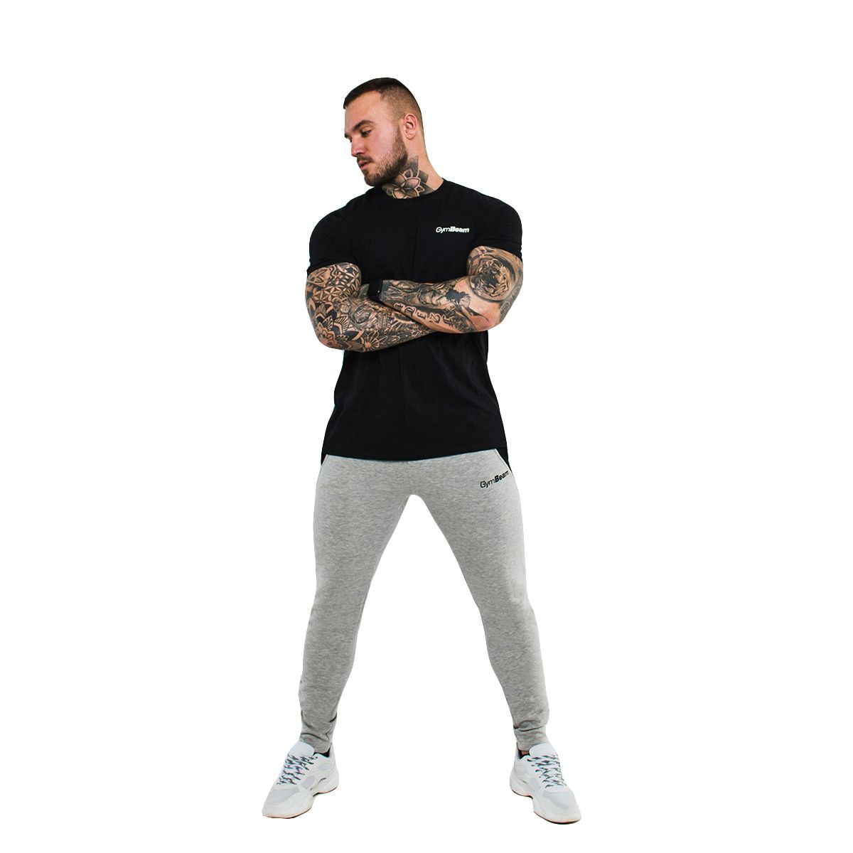 GYMBEAM - FÉRFI SLIMFIT MELEGÍTŐNADRÁG - SZÜRKE