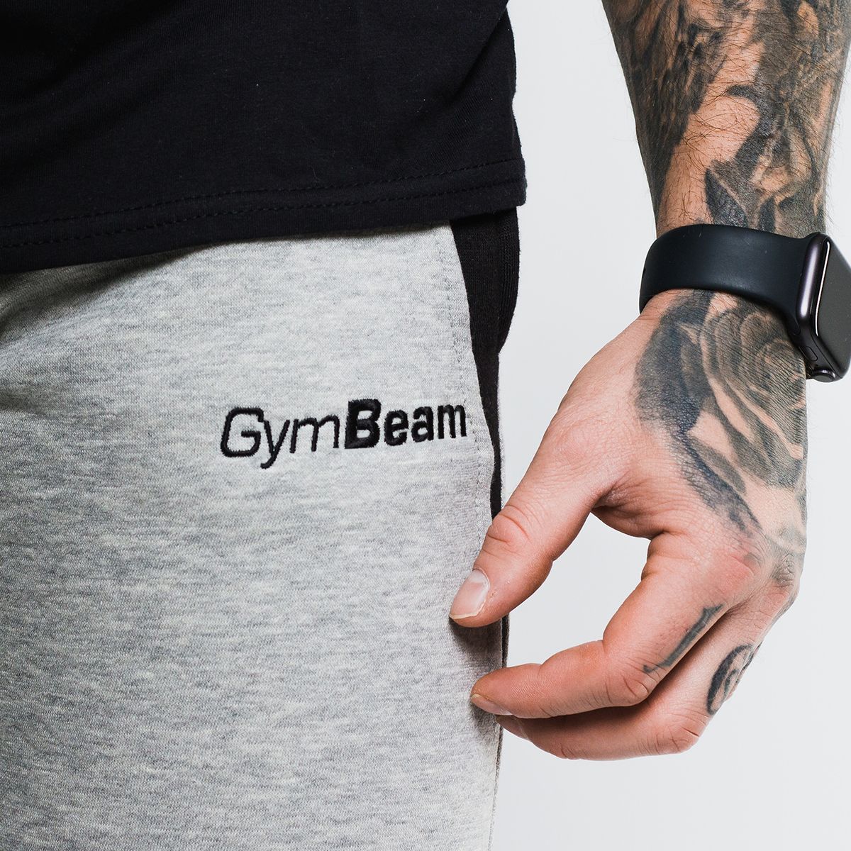 GYMBEAM - FÉRFI SLIMFIT MELEGÍTŐNADRÁG - SZÜRKE