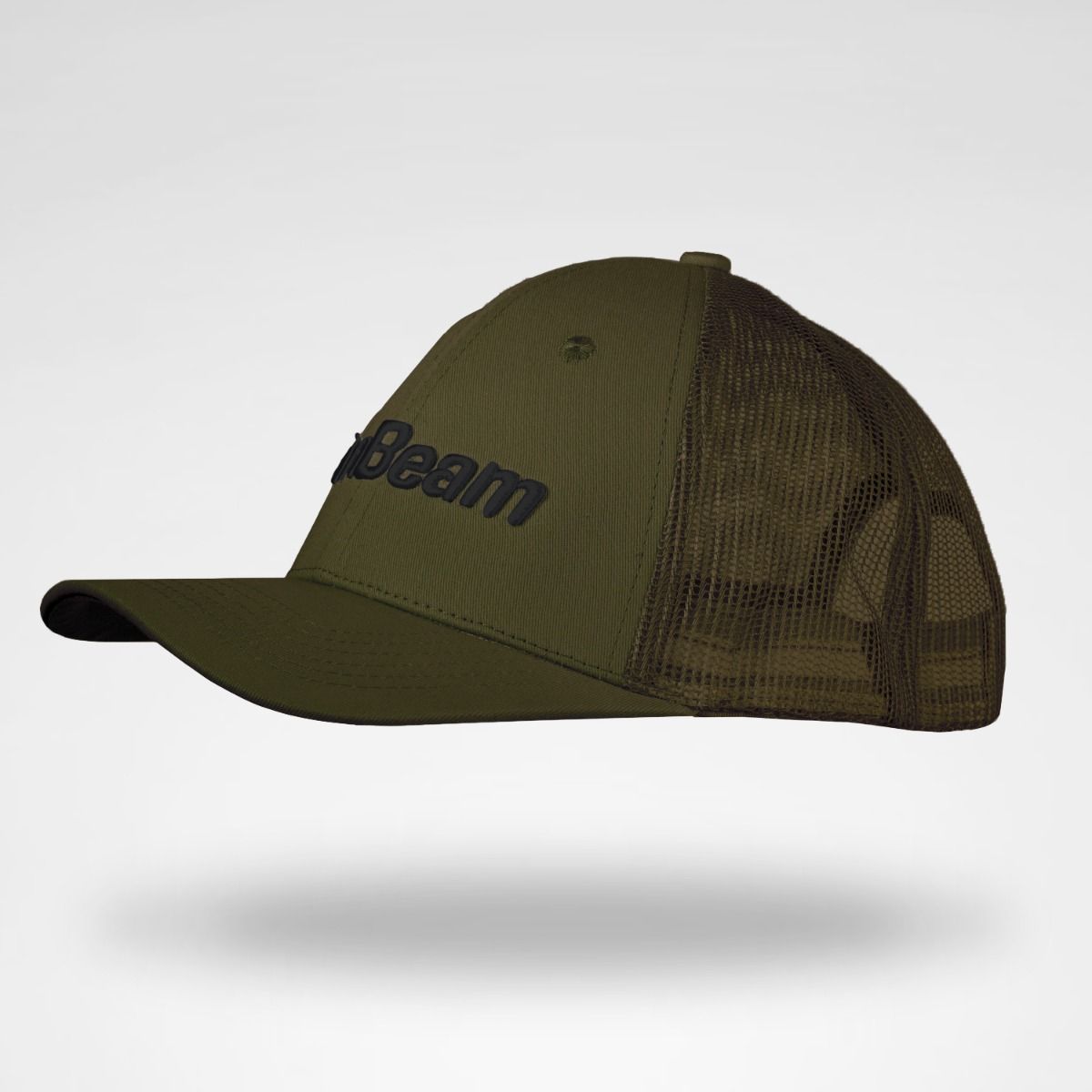 GYMBEAM - FÉRFI MESH PANEL MILITARY GREEN BASEBALL SAPKA - ZÖLD