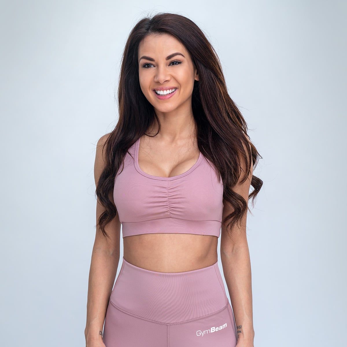 GYMBEAM - NŐI FAVE DUSTY ROSE SPORTMELLTARTÓ - RÓZSASZÍN