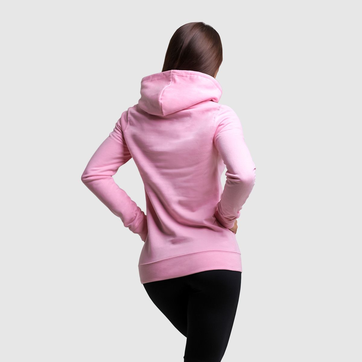 GYMBEAM - PRO HOODIE BABY PINK NŐI PULÓVER - RÓZSASZÍN