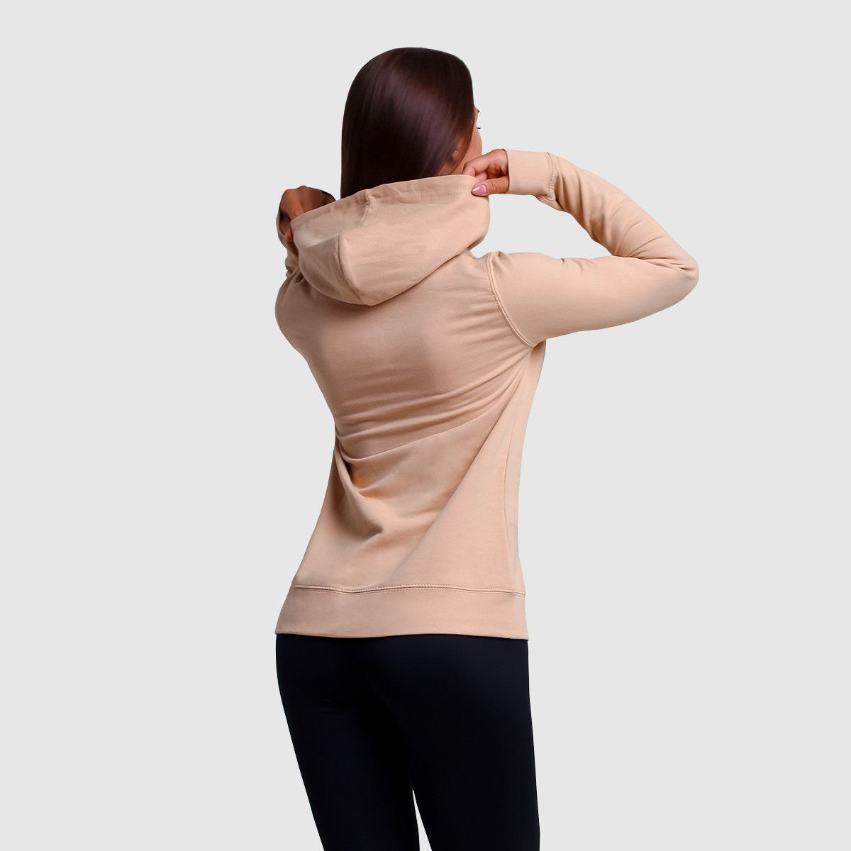 GYMBEAM - PRO HOODIE NŐI PULÓVER - KRÉM