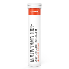 GYMBEAM - MULTIVITAMIN 100% PEZSGŐTABLETTA - NARANCS ÍZ - 2 X 20 TABLETTA
