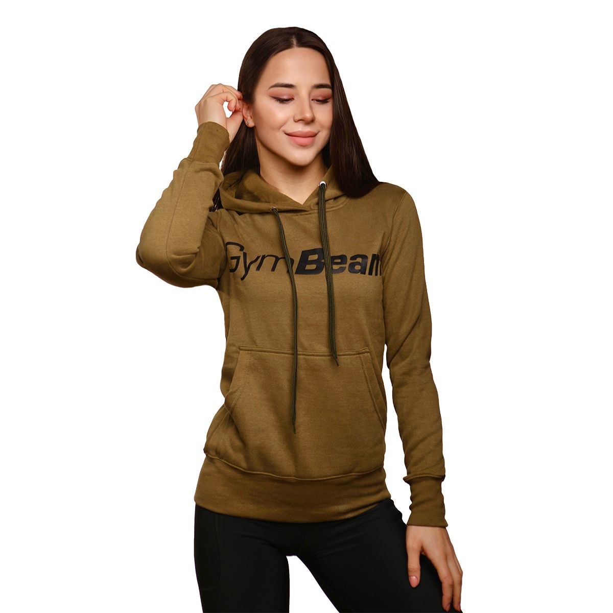GYMBEAM - ATHLETE MILITARY GREEN NŐI PULÓVER - ZÖLD