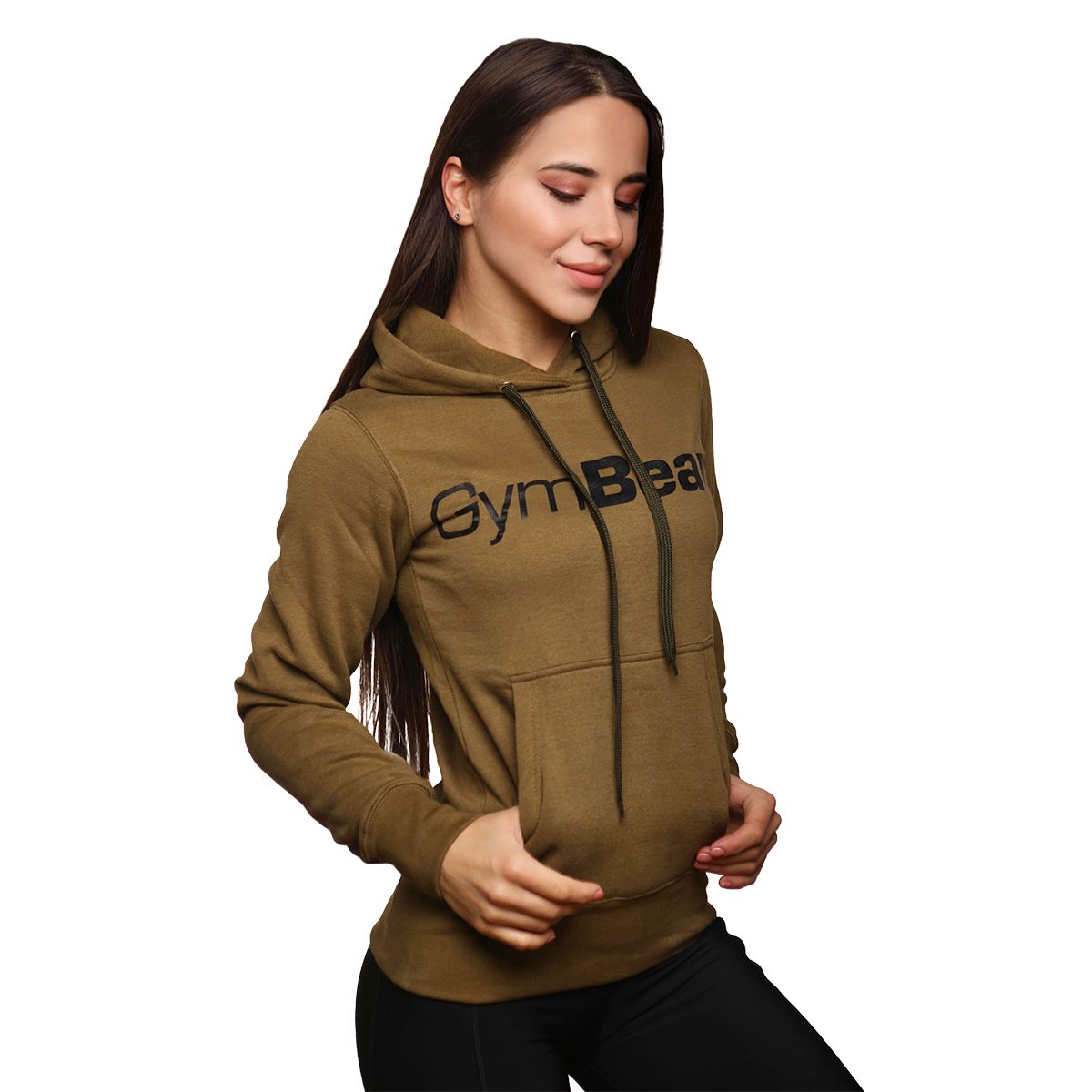 GYMBEAM - ATHLETE MILITARY GREEN NŐI PULÓVER - ZÖLD