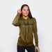 GYMBEAM - ATHLETE MILITARY GREEN NŐI PULÓVER - ZÖLD
