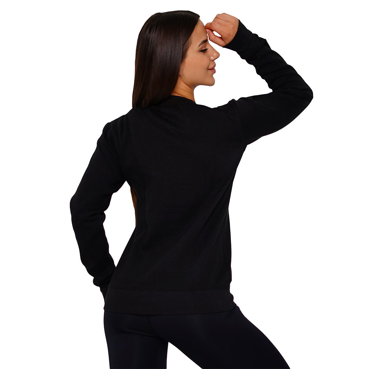 GYMBEAM - BASIC BLACK NŐI PULÓVER - FEKETE
