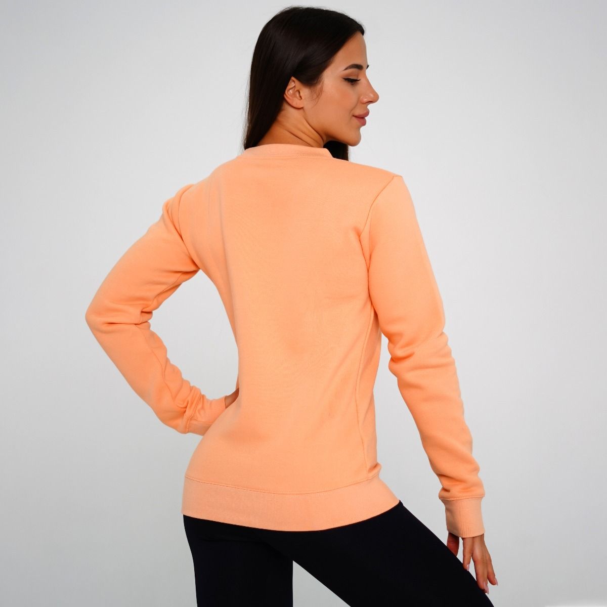 GYMBEAM - BASIC POWDER PEACH NŐI PULÓVER - NARANCSSÁRGA