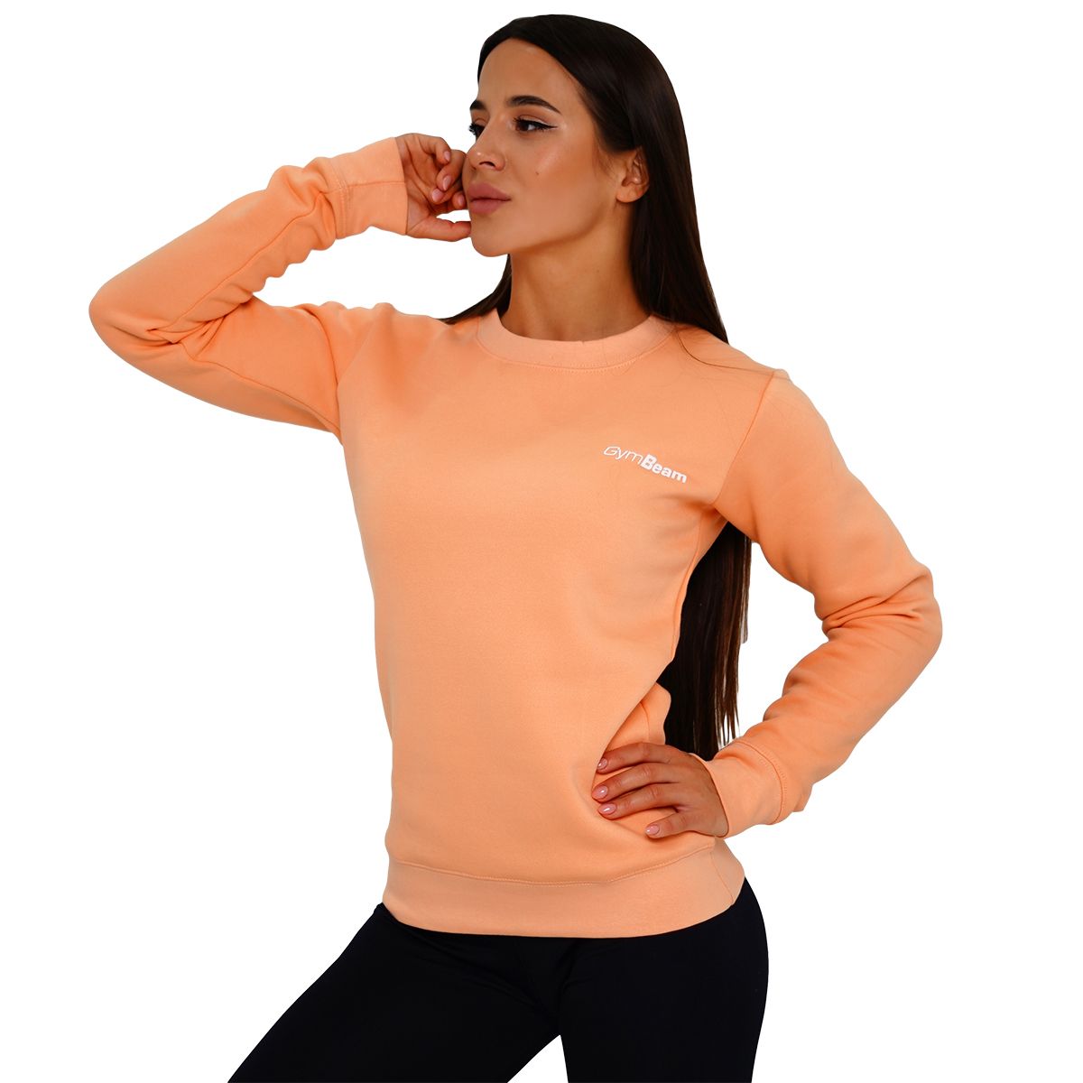 GYMBEAM - BASIC POWDER PEACH NŐI PULÓVER - NARANCSSÁRGA