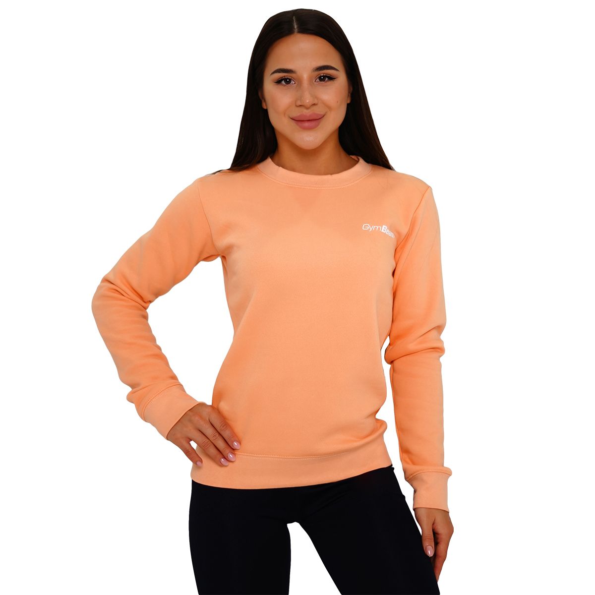 GYMBEAM - BASIC POWDER PEACH NŐI PULÓVER - NARANCSSÁRGA
