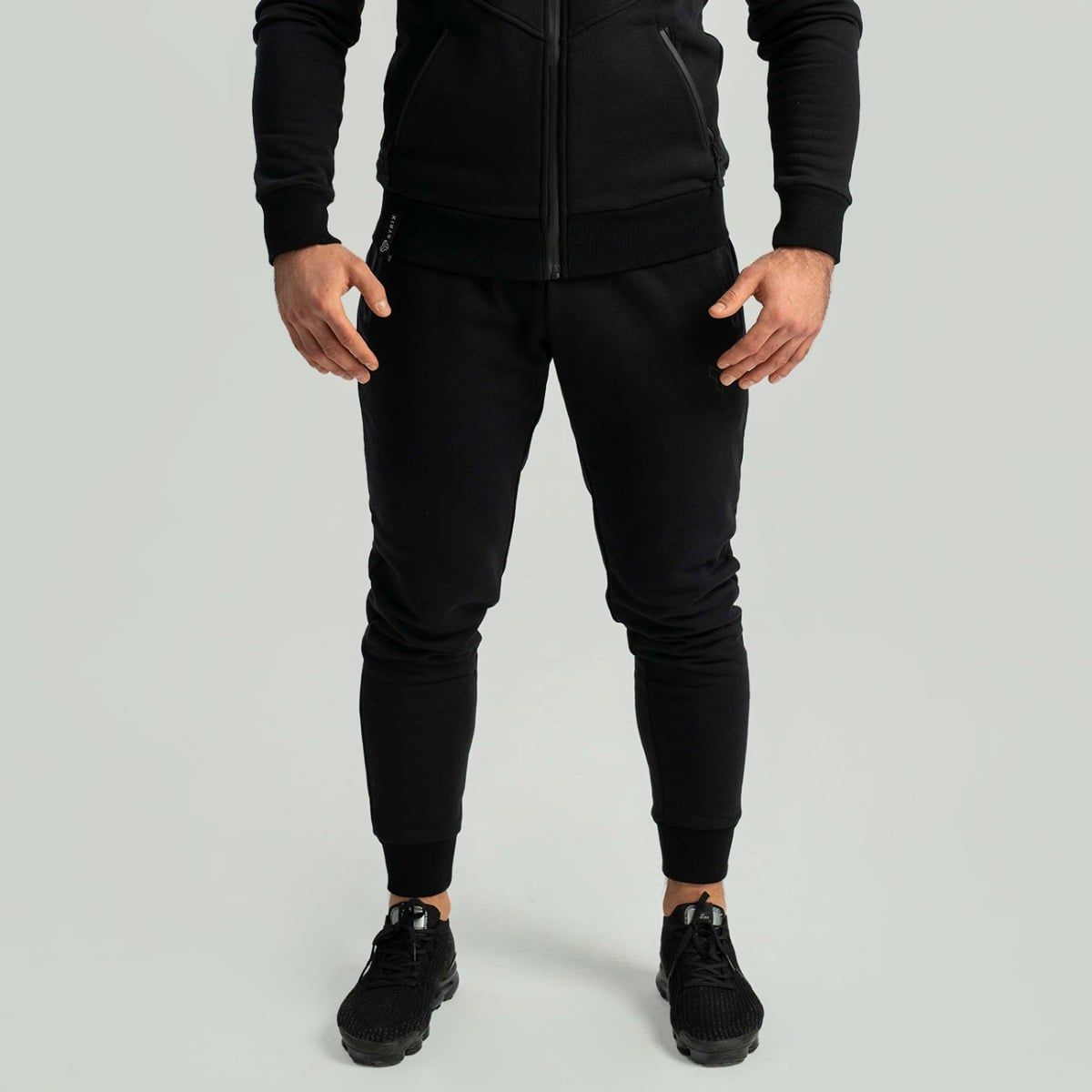 GYMBEAM - STRIX - FÉRFI NOVA BLACK MELEGÍTŐNADRÁG - FEKETE
