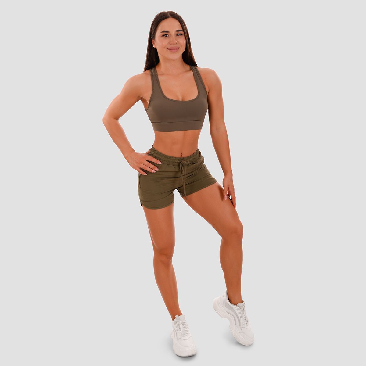 GYMBEAM - NŐI MESH PANEL SPORTMELLTARTÓ - ZÖLD GYMBEAM - NŐI MESH PANEL SPORTMELLTARTÓ - ZÖLD