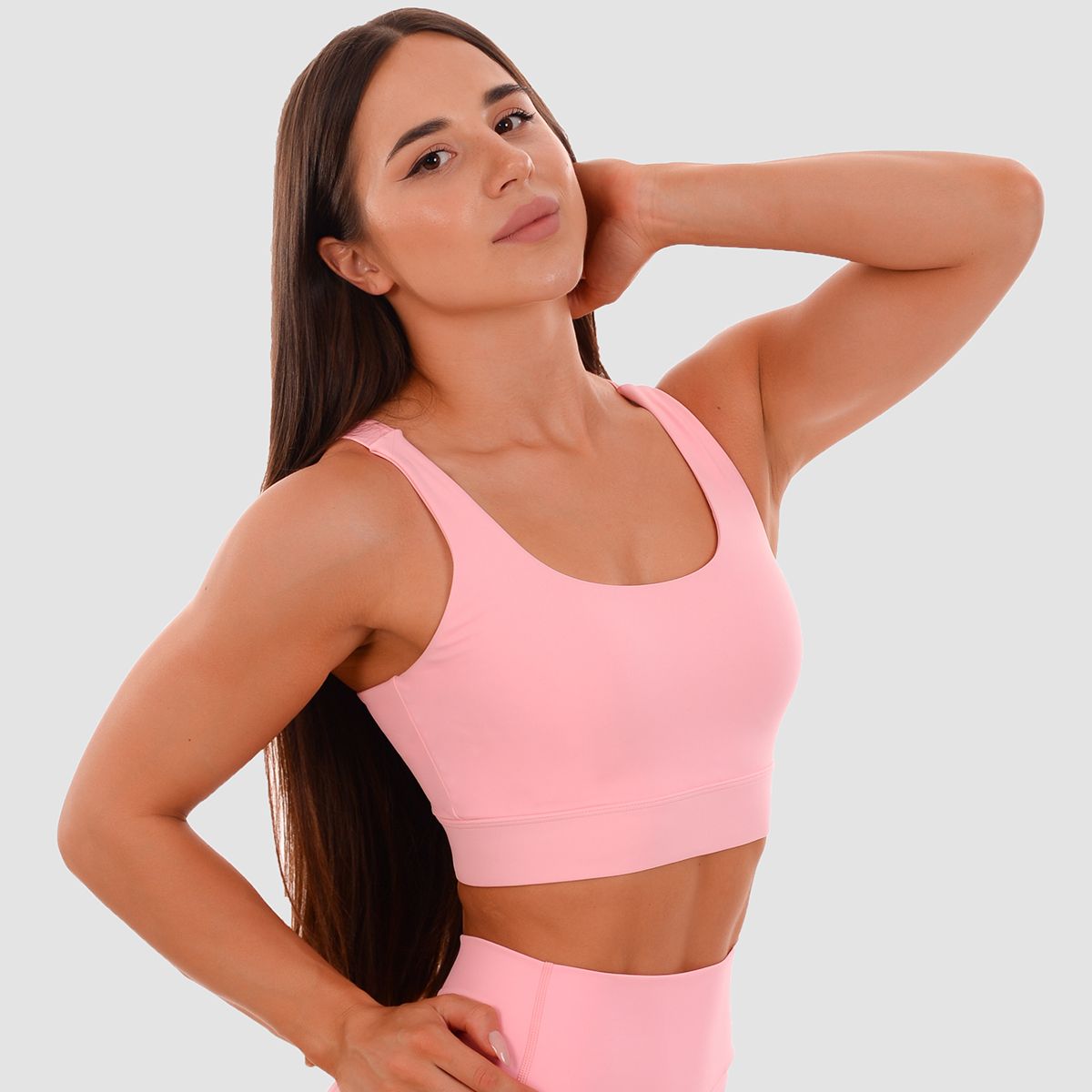 GYMBEAM - NŐI CUT-OUT SPORTMELLTARTÓ - RÓZSASZÍN GYMBEAM - NŐI CUT-OUT SPORTMELLTARTÓ - RÓZSASZÍN