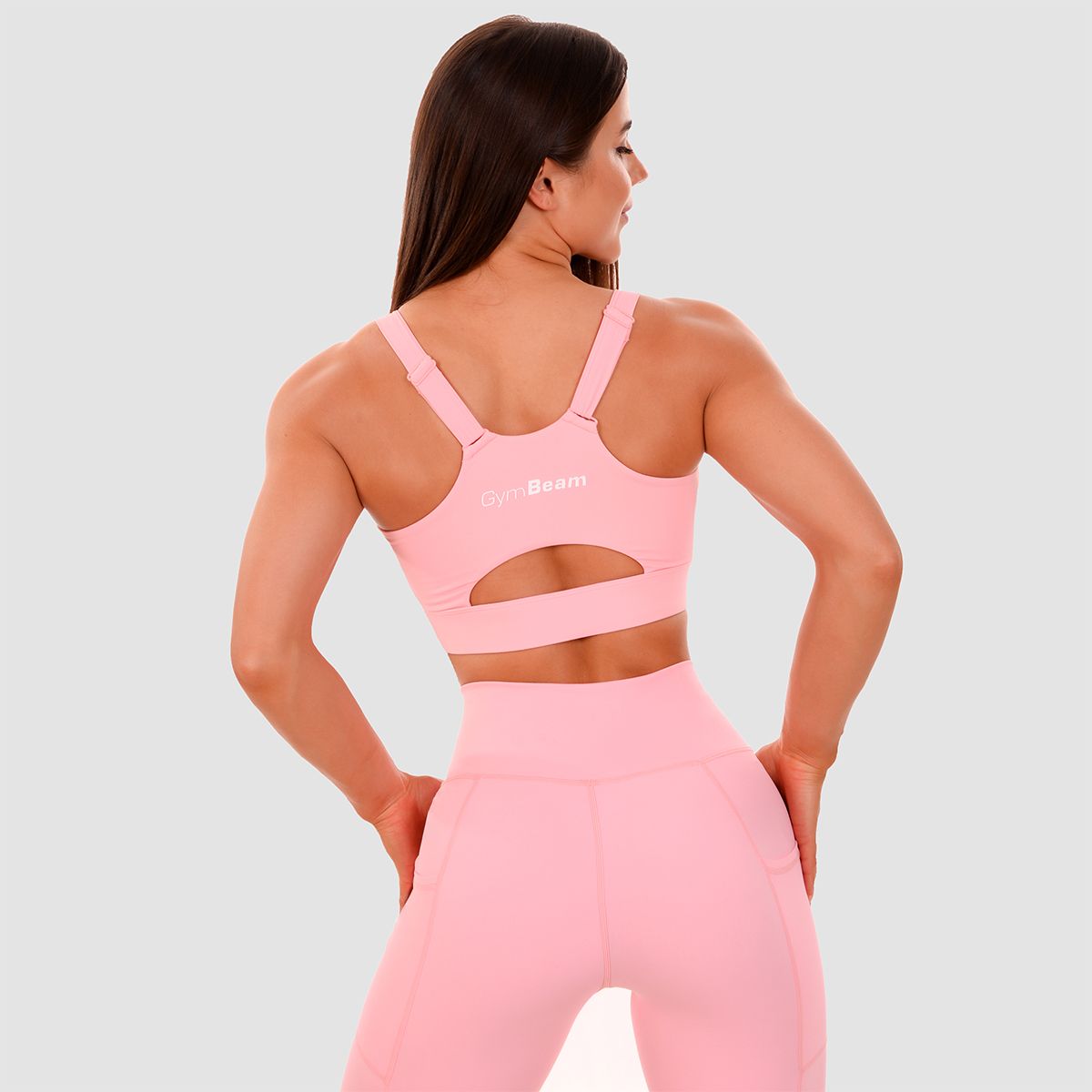 GYMBEAM - NŐI CUT-OUT SPORTMELLTARTÓ - RÓZSASZÍN GYMBEAM - NŐI CUT-OUT SPORTMELLTARTÓ - RÓZSASZÍN