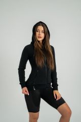 GYMBEAM - STRIX - NOVA BLACK NŐI KAPUCNIS PULÓVER - XS MÉRET - FEKETE