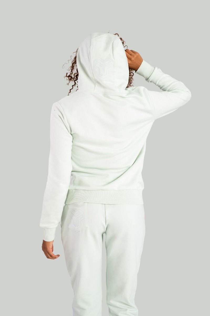 GYMBEAM - STRIX - ASTER MOON GREY NŐI KAPUCNIS PULÓVER - SZÜRKE