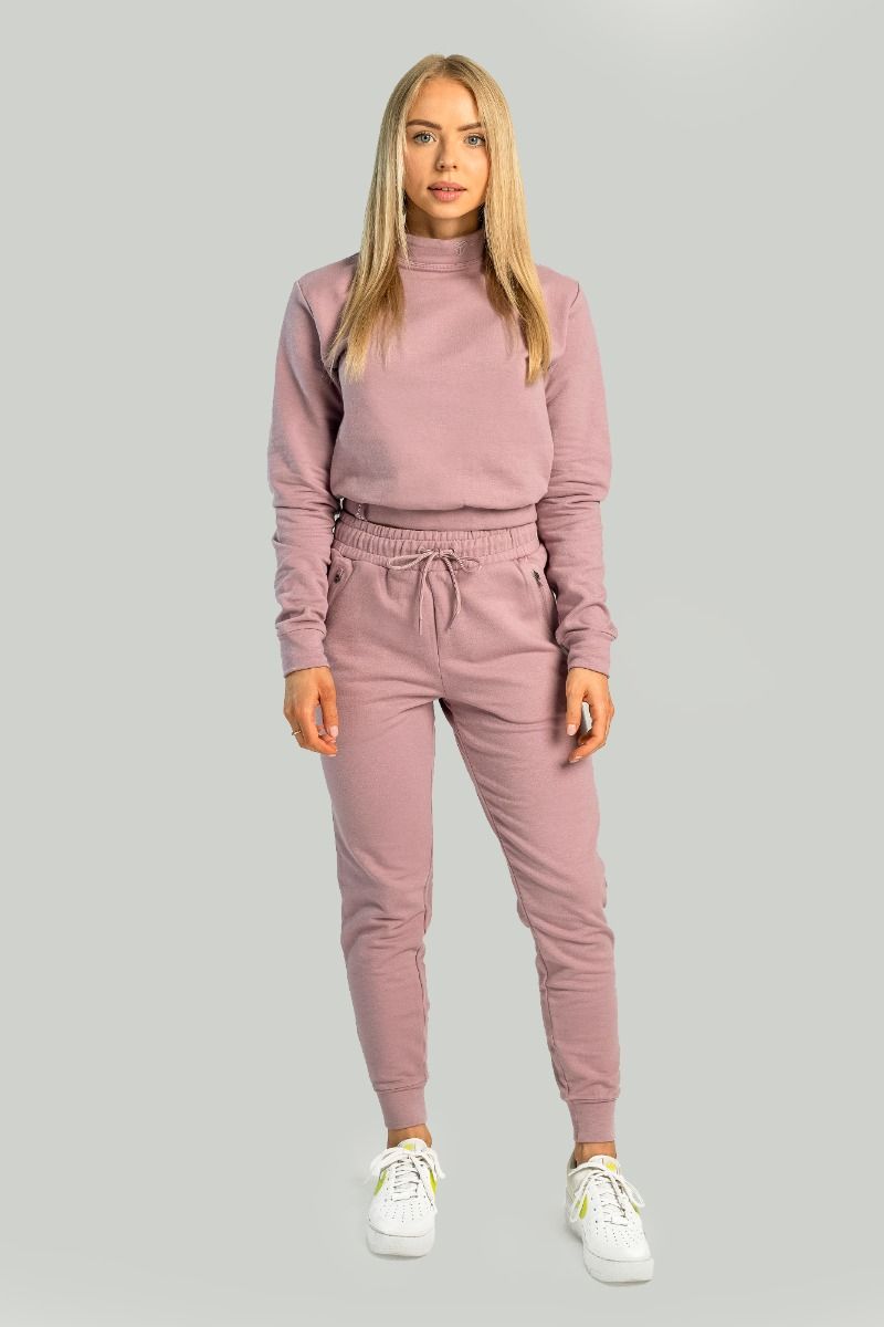 GYMBEAM - STRIX - ESSENTIAL HIGH-NECK NŐI PULÓVER - LILA