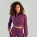 GYMBEAM - STRIX - ESSENTIAL CROPPED PLUM NŐI KAPUCNIS PULÓVER - LILA