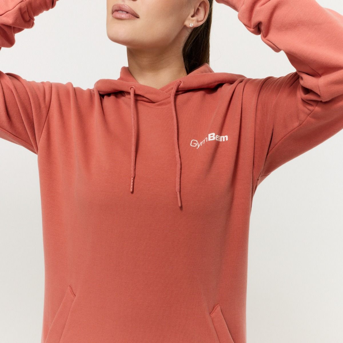 GYMBEAM - LIMITLESS LONGLINE NŐI KAPUCNIS PULÓVER - NARANCSSÁRGA