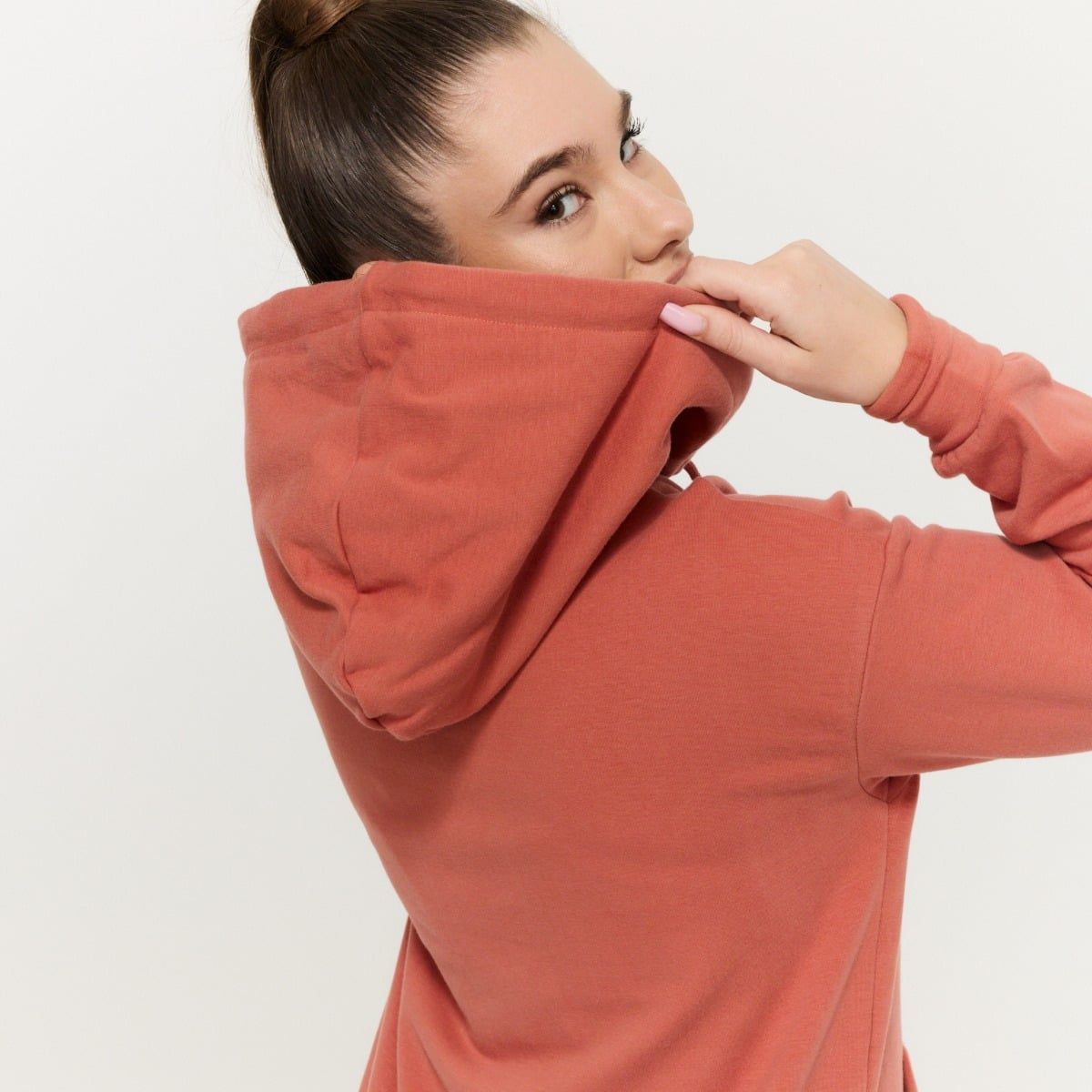GYMBEAM - LIMITLESS LONGLINE NŐI KAPUCNIS PULÓVER - NARANCSSÁRGA