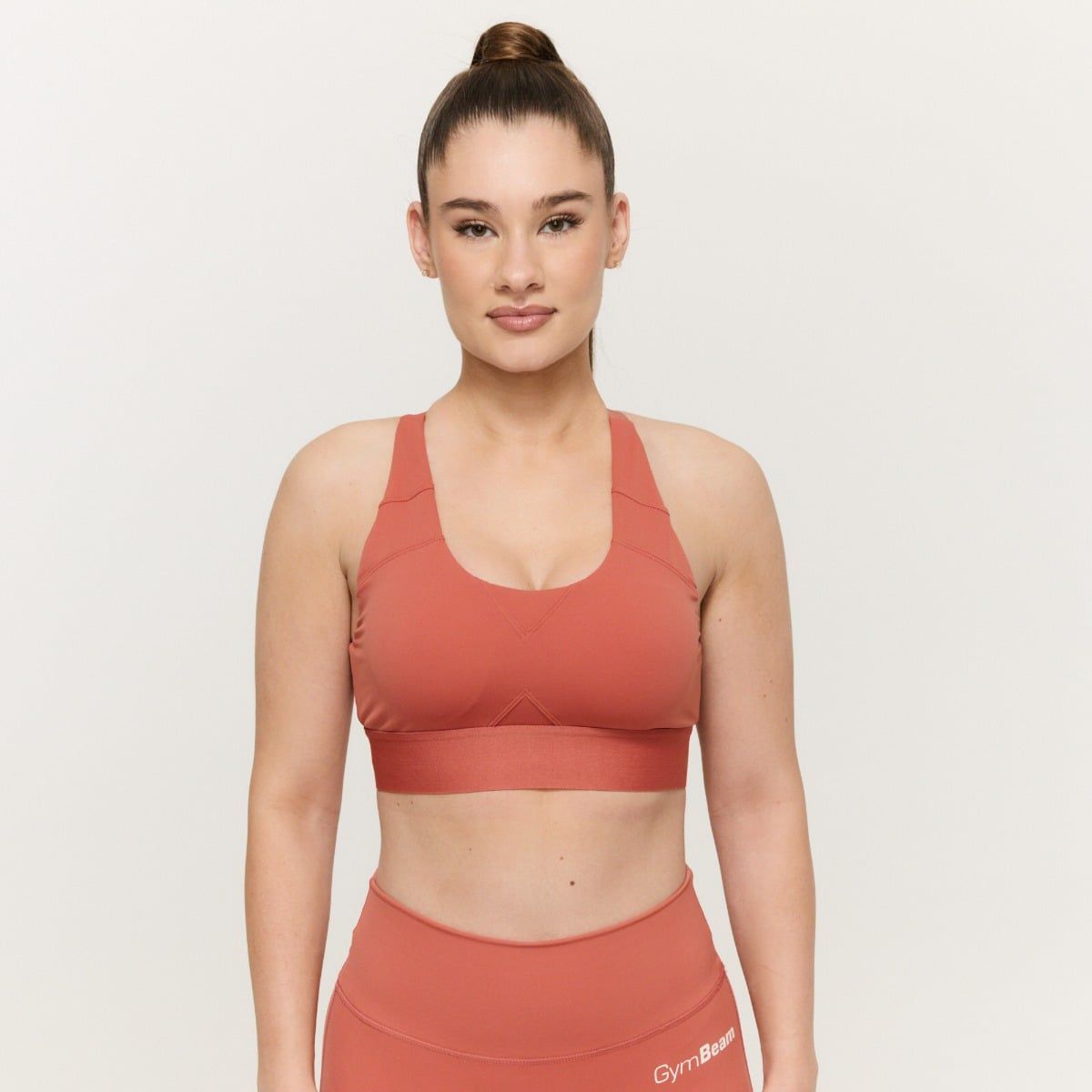 GYMBEAM - NŐI LIMITLESS SPORTMELLTARTÓ CINNAMON - NARANCSSÁRGA